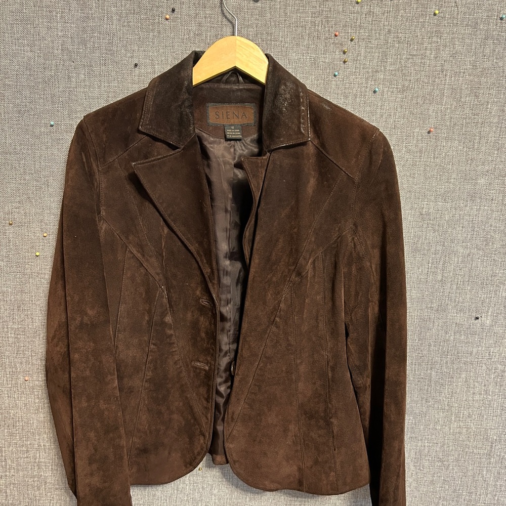 Women's Brown Suede Jacket